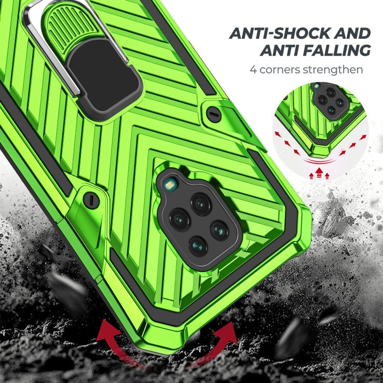 For Xiaomi Redmi Note 9S Cool Armor PC + TPU Shockproof Case with 360 Degree Rotation Ring Holder