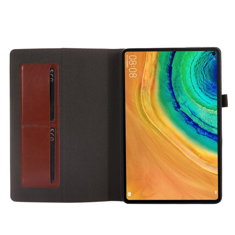 For Huawei Honor V6 / MatePad 10.4 inch Crazy Horse Texture Horizontal Flip Leather Case with 2-folding Holder & Card Slot