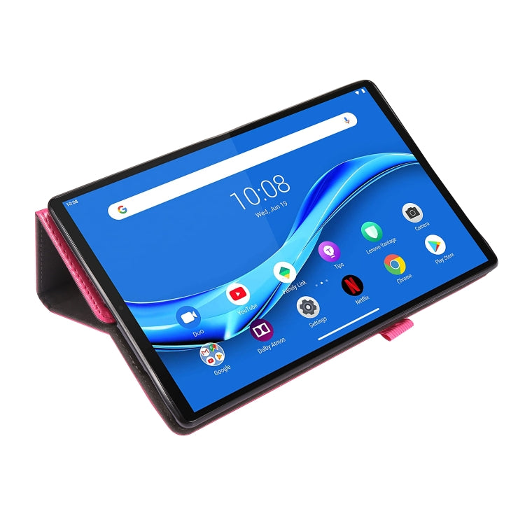 For Lenovo Tab M10 Plus Crazy Horse Texture Horizontal Flip Leather Case with 2-folding Holder & Card Slot
