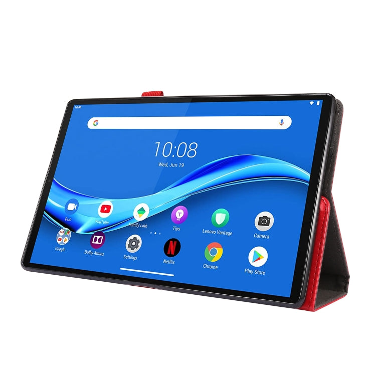 For Lenovo Tab M10 Plus Crazy Horse Texture Horizontal Flip Leather Case with 2-folding Holder & Card Slot
