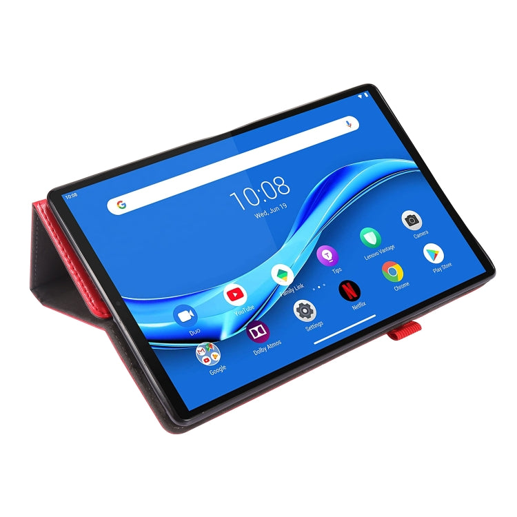 For Lenovo Tab M10 Plus Crazy Horse Texture Horizontal Flip Leather Case with 2-folding Holder & Card Slot
