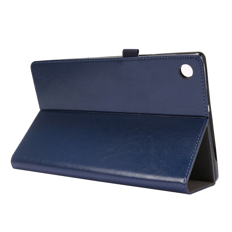For Lenovo Tab M10 Plus Crazy Horse Texture Horizontal Flip Leather Case with 2-folding Holder & Card Slot