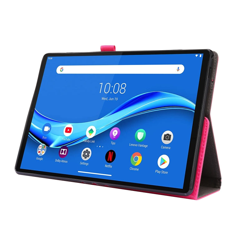For Lenovo Tab M10 Crazy Horse Texture Horizontal Flip Leather Case with 2-folding Holder & Card Slot