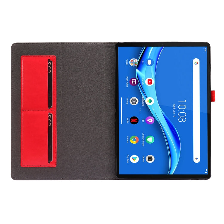 For Lenovo Tab M10 Crazy Horse Texture Horizontal Flip Leather Case with 2-folding Holder & Card Slot