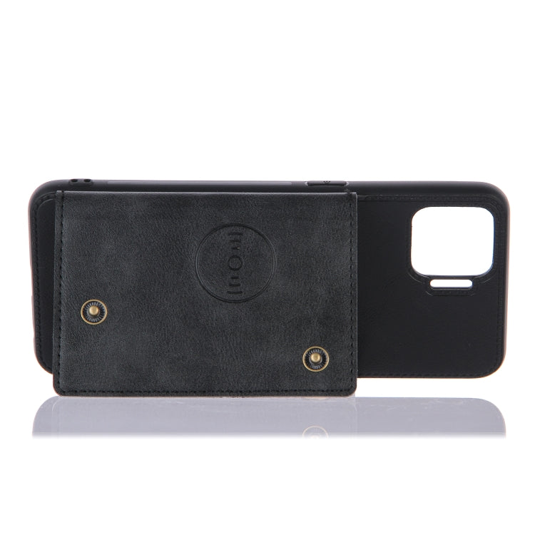 For OPPO F17 Pro Double Buckle PU + TPU Shockproof Magnetic Protective Case with Card Slots & Holder