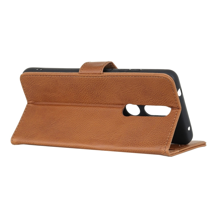 KHAZNEH Cowhide Texture Horizontal Flip Leather Case with Holder & Card Slots & Wallet For Nokia 2.4