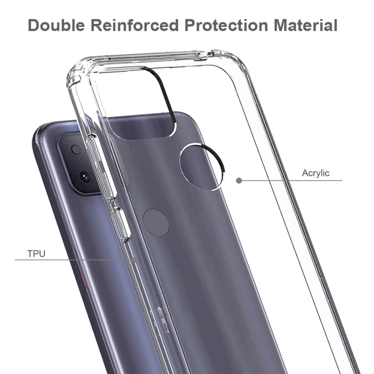 For T-mobile Revvl 4+ Scratchproof TPU + Acrylic Protective Case