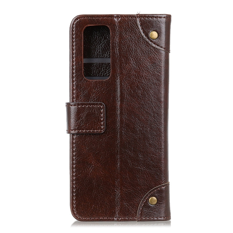 Copper Buckle Nappa Texture Horizontal Flip Leather Case with Holder & Card Slots & Wallet For vivo Y73s