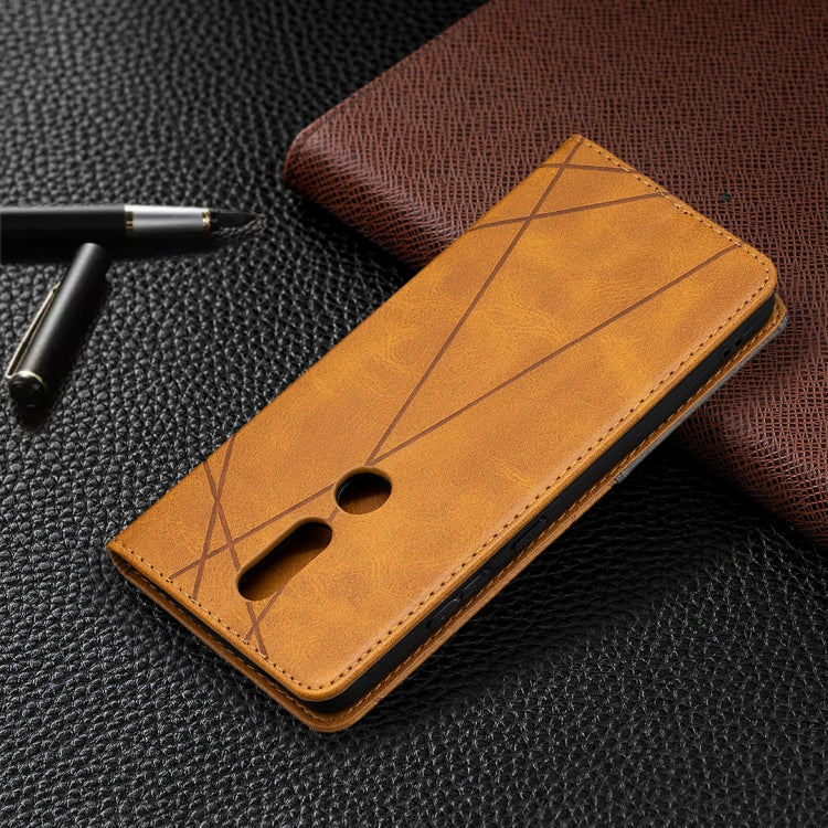 For Nokia 2.4 Rhombus Texture Horizontal Flip Magnetic Leather Case with Holder & Card Slots