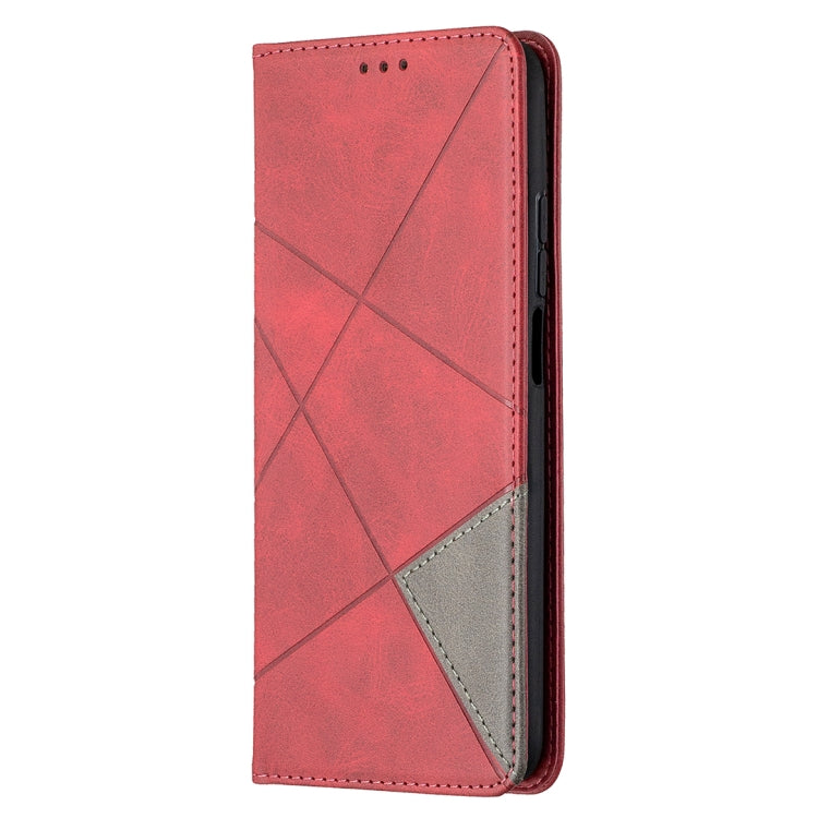 For Xiaomi Mi 10T / 10 Pro 5G Rhombus Texture Horizontal Flip Magnetic Leather Case with Holder & Card Slots