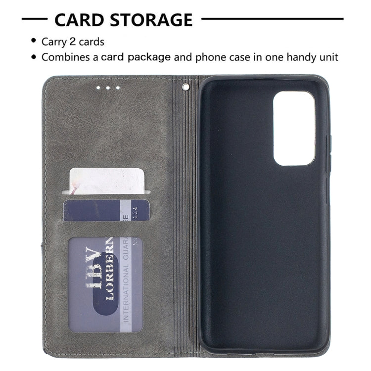 For Xiaomi Mi 10T / 10 Pro 5G Rhombus Texture Horizontal Flip Magnetic Leather Case with Holder & Card Slots