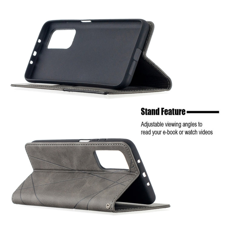 For Xiaomi Mi 10T / 10 Pro 5G Rhombus Texture Horizontal Flip Magnetic Leather Case with Holder & Card Slots