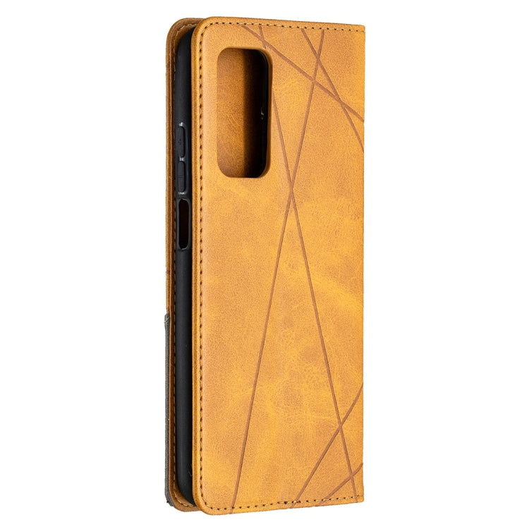 For Xiaomi Mi 10T / 10 Pro 5G Rhombus Texture Horizontal Flip Magnetic Leather Case with Holder & Card Slots