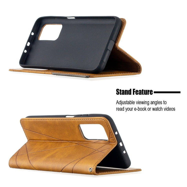 For Xiaomi Mi 10T / 10 Pro 5G Rhombus Texture Horizontal Flip Magnetic Leather Case with Holder & Card Slots