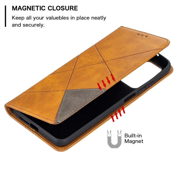 For Xiaomi Mi 10T / 10 Pro 5G Rhombus Texture Horizontal Flip Magnetic Leather Case with Holder & Card Slots
