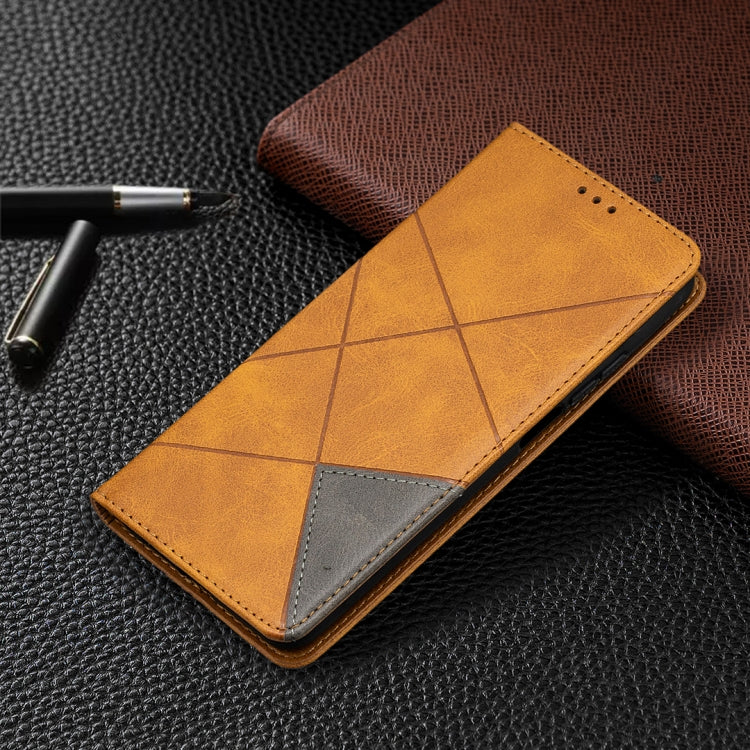 For Xiaomi Mi 10T / 10 Pro 5G Rhombus Texture Horizontal Flip Magnetic Leather Case with Holder & Card Slots