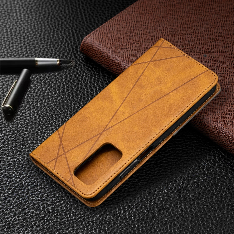 For Xiaomi Mi 10T / 10 Pro 5G Rhombus Texture Horizontal Flip Magnetic Leather Case with Holder & Card Slots