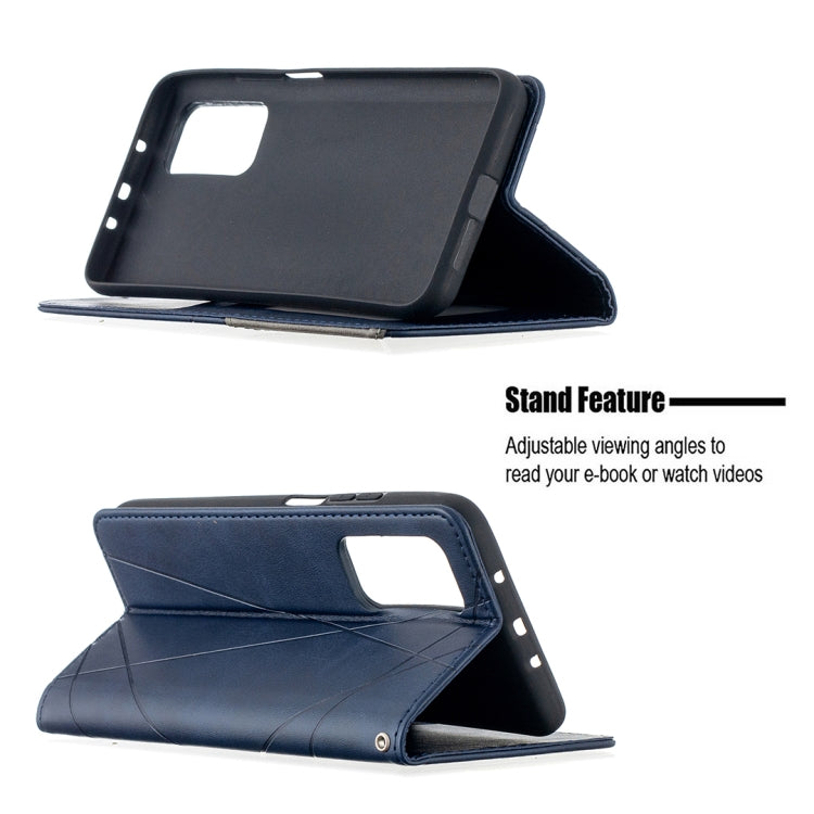 For Xiaomi Mi 10T / 10 Pro 5G Rhombus Texture Horizontal Flip Magnetic Leather Case with Holder & Card Slots