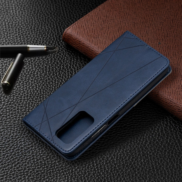 For Xiaomi Mi 10T / 10 Pro 5G Rhombus Texture Horizontal Flip Magnetic Leather Case with Holder & Card Slots