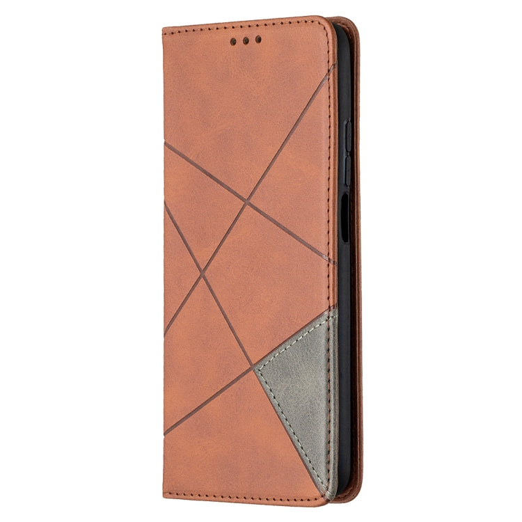 For Xiaomi Mi 10T / 10 Pro 5G Rhombus Texture Horizontal Flip Magnetic Leather Case with Holder & Card Slots