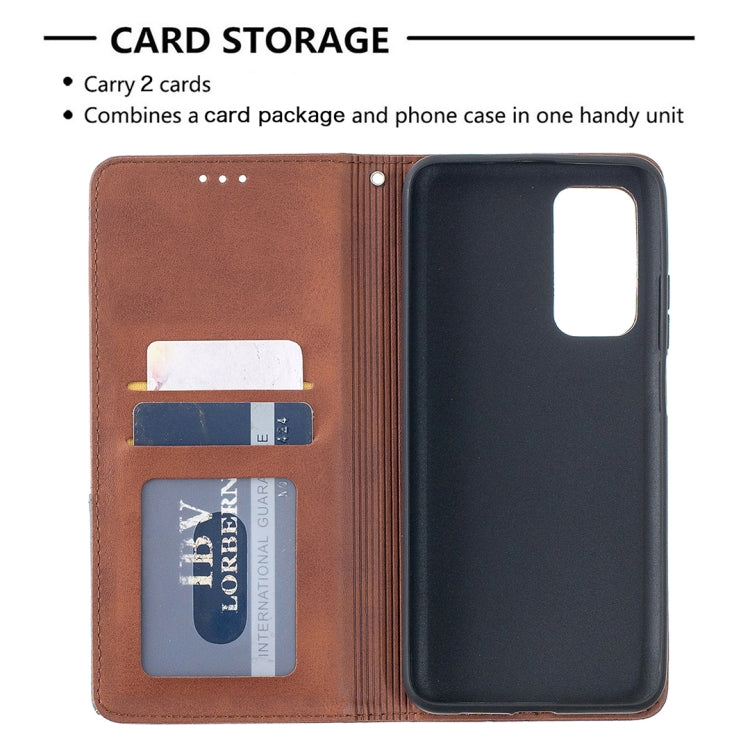 For Xiaomi Mi 10T / 10 Pro 5G Rhombus Texture Horizontal Flip Magnetic Leather Case with Holder & Card Slots