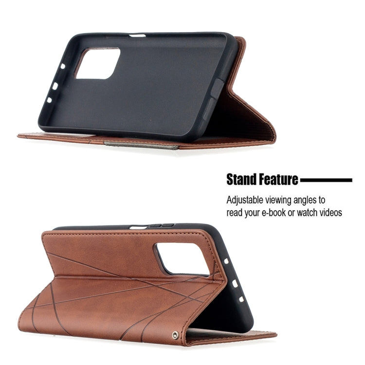 For Xiaomi Mi 10T / 10 Pro 5G Rhombus Texture Horizontal Flip Magnetic Leather Case with Holder & Card Slots