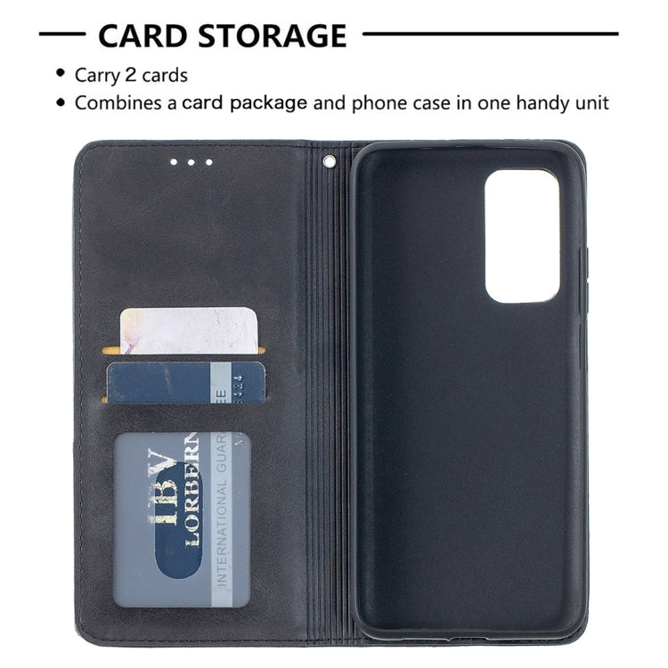 For Xiaomi Mi 10T / 10 Pro 5G Rhombus Texture Horizontal Flip Magnetic Leather Case with Holder & Card Slots