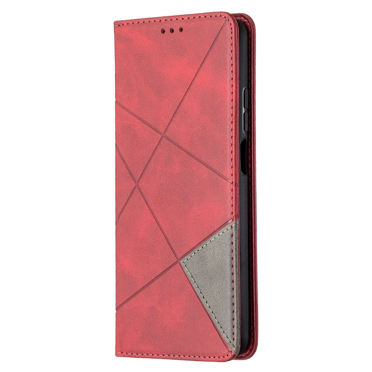 For Xiaomi Mi 10T Lite 5G Rhombus Texture Horizontal Flip Magnetic Leather Case with Holder & Card Slots