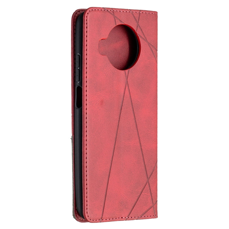 For Xiaomi Mi 10T Lite 5G Rhombus Texture Horizontal Flip Magnetic Leather Case with Holder & Card Slots
