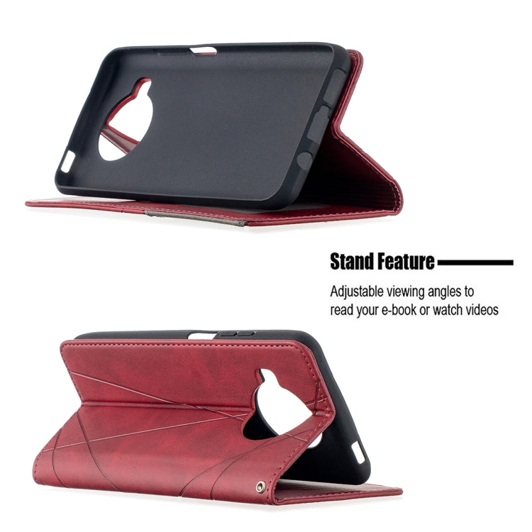 For Xiaomi Mi 10T Lite 5G Rhombus Texture Horizontal Flip Magnetic Leather Case with Holder & Card Slots