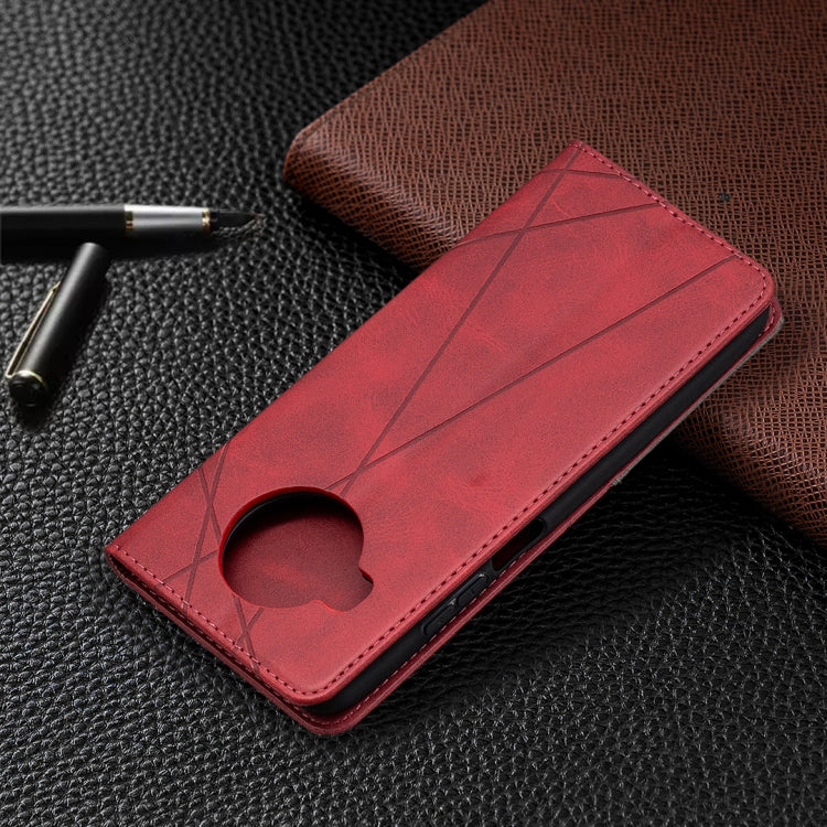 For Xiaomi Mi 10T Lite 5G Rhombus Texture Horizontal Flip Magnetic Leather Case with Holder & Card Slots