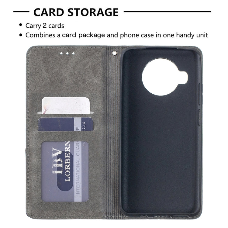 For Xiaomi Mi 10T Lite 5G Rhombus Texture Horizontal Flip Magnetic Leather Case with Holder & Card Slots