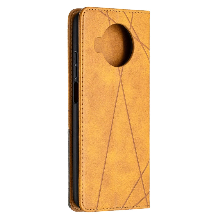 For Xiaomi Mi 10T Lite 5G Rhombus Texture Horizontal Flip Magnetic Leather Case with Holder & Card Slots