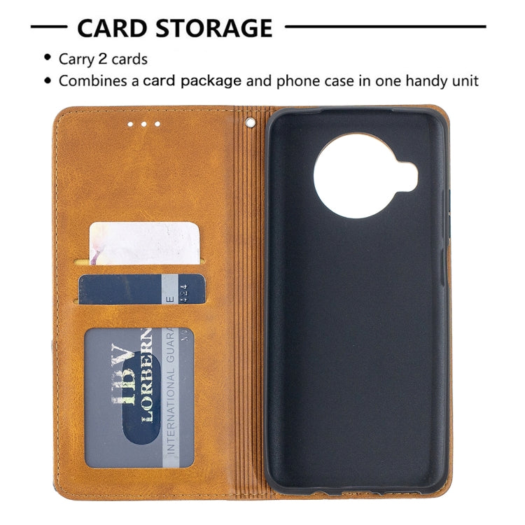 For Xiaomi Mi 10T Lite 5G Rhombus Texture Horizontal Flip Magnetic Leather Case with Holder & Card Slots