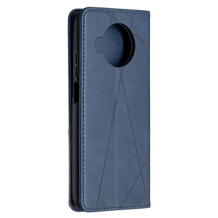 For Xiaomi Mi 10T Lite 5G Rhombus Texture Horizontal Flip Magnetic Leather Case with Holder & Card Slots
