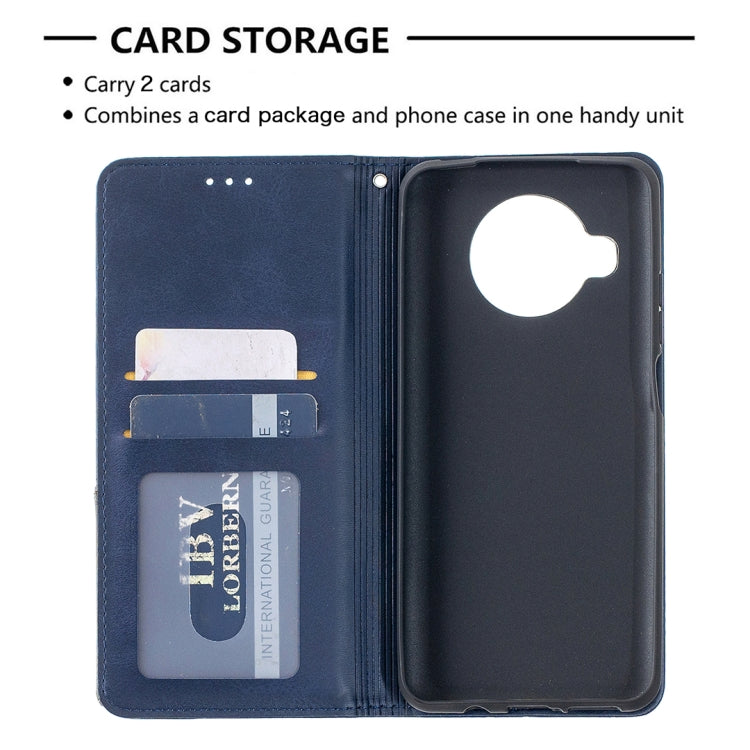 For Xiaomi Mi 10T Lite 5G Rhombus Texture Horizontal Flip Magnetic Leather Case with Holder & Card Slots