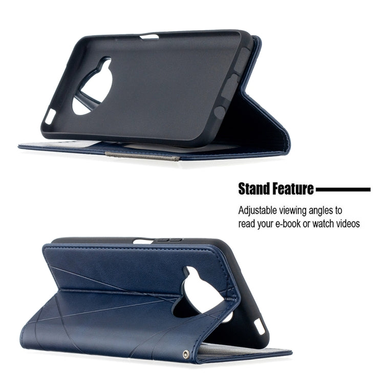 For Xiaomi Mi 10T Lite 5G Rhombus Texture Horizontal Flip Magnetic Leather Case with Holder & Card Slots