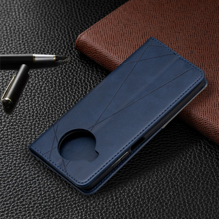 For Xiaomi Mi 10T Lite 5G Rhombus Texture Horizontal Flip Magnetic Leather Case with Holder & Card Slots