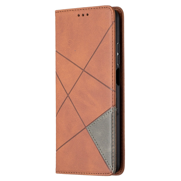 For Xiaomi Mi 10T Lite 5G Rhombus Texture Horizontal Flip Magnetic Leather Case with Holder & Card Slots