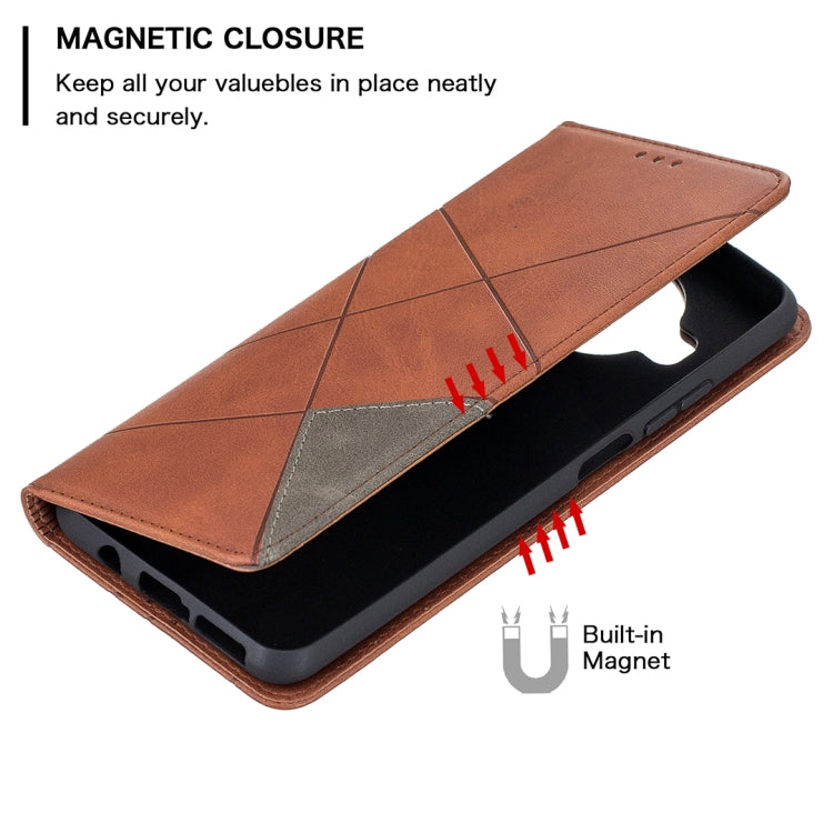 For Xiaomi Mi 10T Lite 5G Rhombus Texture Horizontal Flip Magnetic Leather Case with Holder & Card Slots
