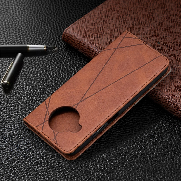 For Xiaomi Mi 10T Lite 5G Rhombus Texture Horizontal Flip Magnetic Leather Case with Holder & Card Slots