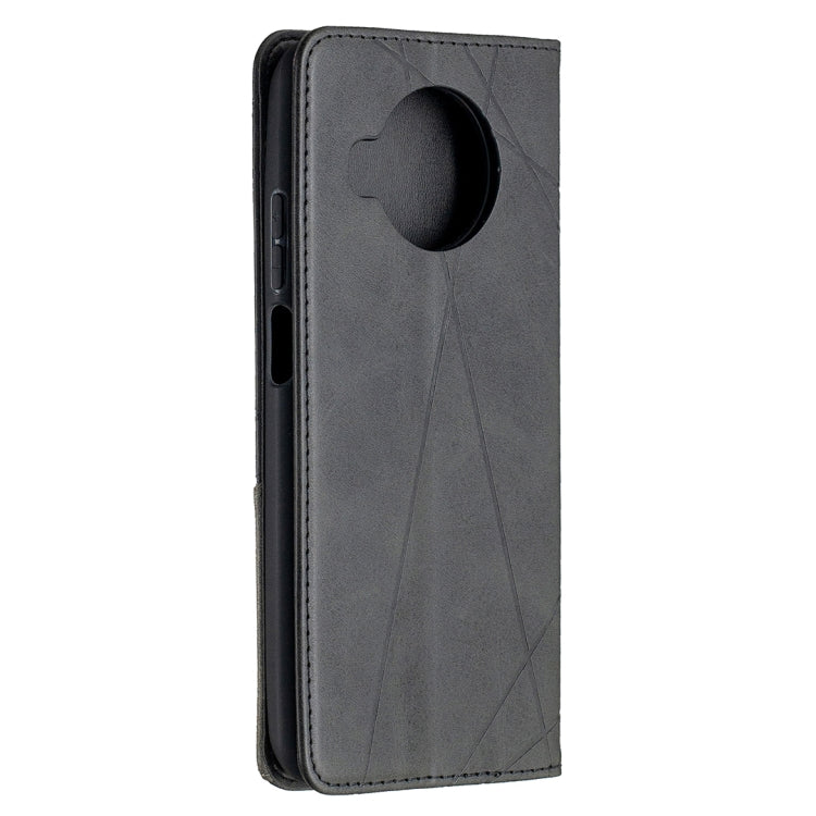 For Xiaomi Mi 10T Lite 5G Rhombus Texture Horizontal Flip Magnetic Leather Case with Holder & Card Slots