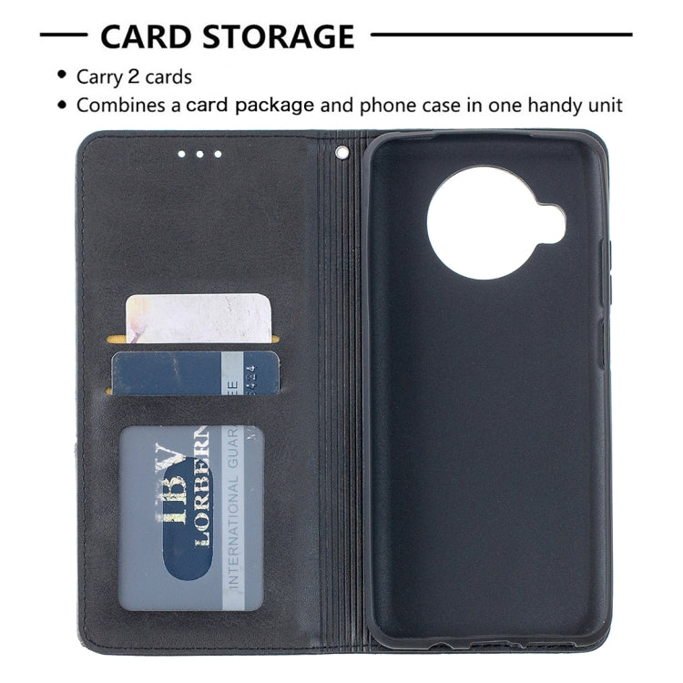 For Xiaomi Mi 10T Lite 5G Rhombus Texture Horizontal Flip Magnetic Leather Case with Holder & Card Slots