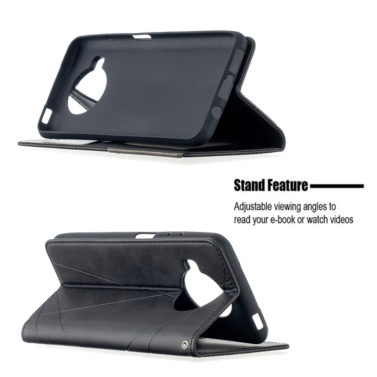 For Xiaomi Mi 10T Lite 5G Rhombus Texture Horizontal Flip Magnetic Leather Case with Holder & Card Slots