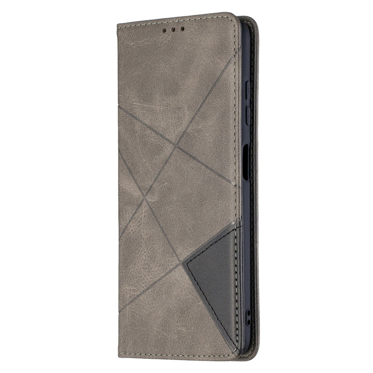 For Xiaomi Mi Poco X3 Rhombus Texture Horizontal Flip Magnetic Leather Case with Holder & Card Slots