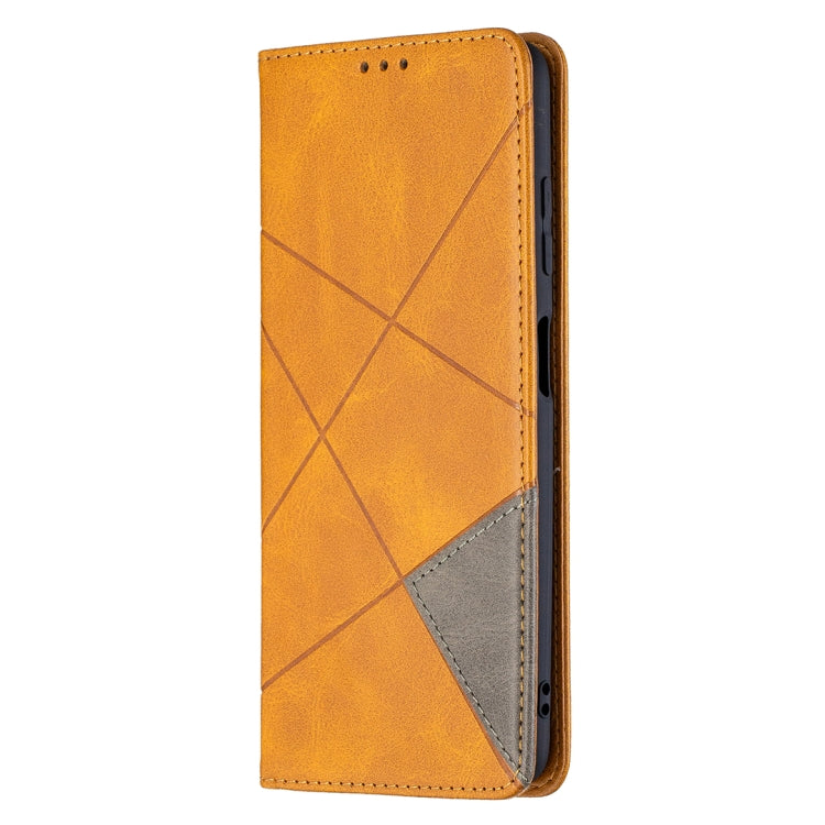 For Xiaomi Mi Poco X3 Rhombus Texture Horizontal Flip Magnetic Leather Case with Holder & Card Slots