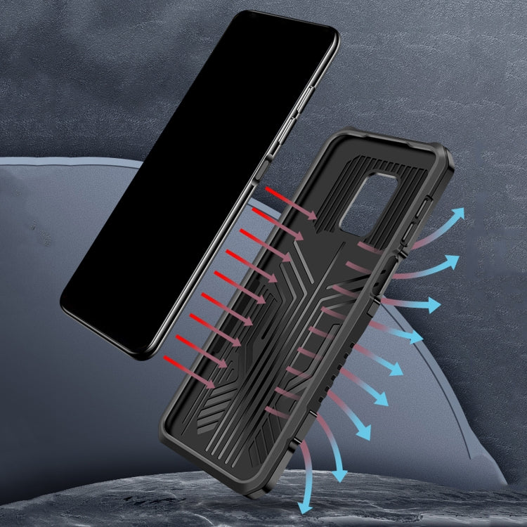 For Huawei Y9a Armor Warrior Shockproof PC + TPU Protective Case