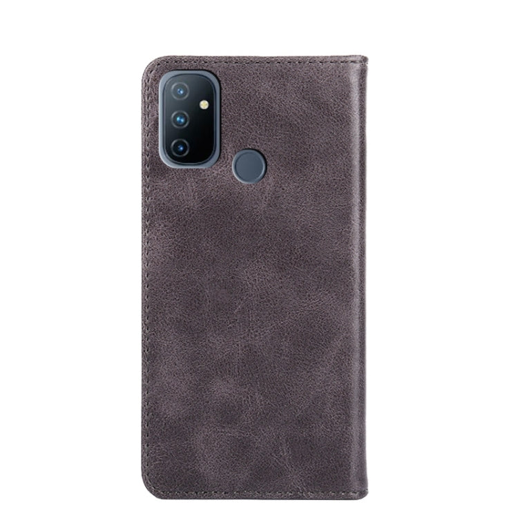 For OnePlus Nord N100 Non-Magnetic Retro Texture Horizontal Flip Leather Case with Holder & Card Slots & Wallet