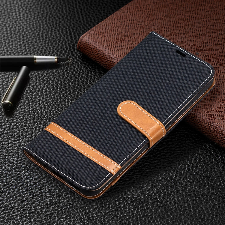 For Nokia 3.4 Color Matching Denim Texture Leather Case with Holder & Card Slots & Wallet & Lanyard