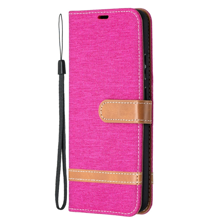 For Nokia 3.4 Color Matching Denim Texture Leather Case with Holder & Card Slots & Wallet & Lanyard